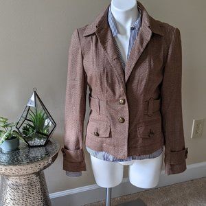 Michael Kors Brown Tweed Jacket